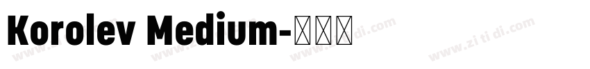 Korolev Medium字体转换